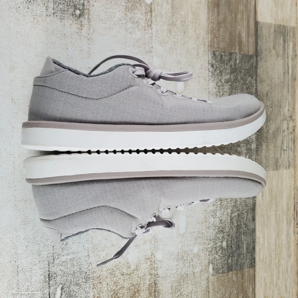 Allbirds Wool Piper Womens Shoe Sz 9 W Running Pewter Gray Woven Lace Up Sneaker